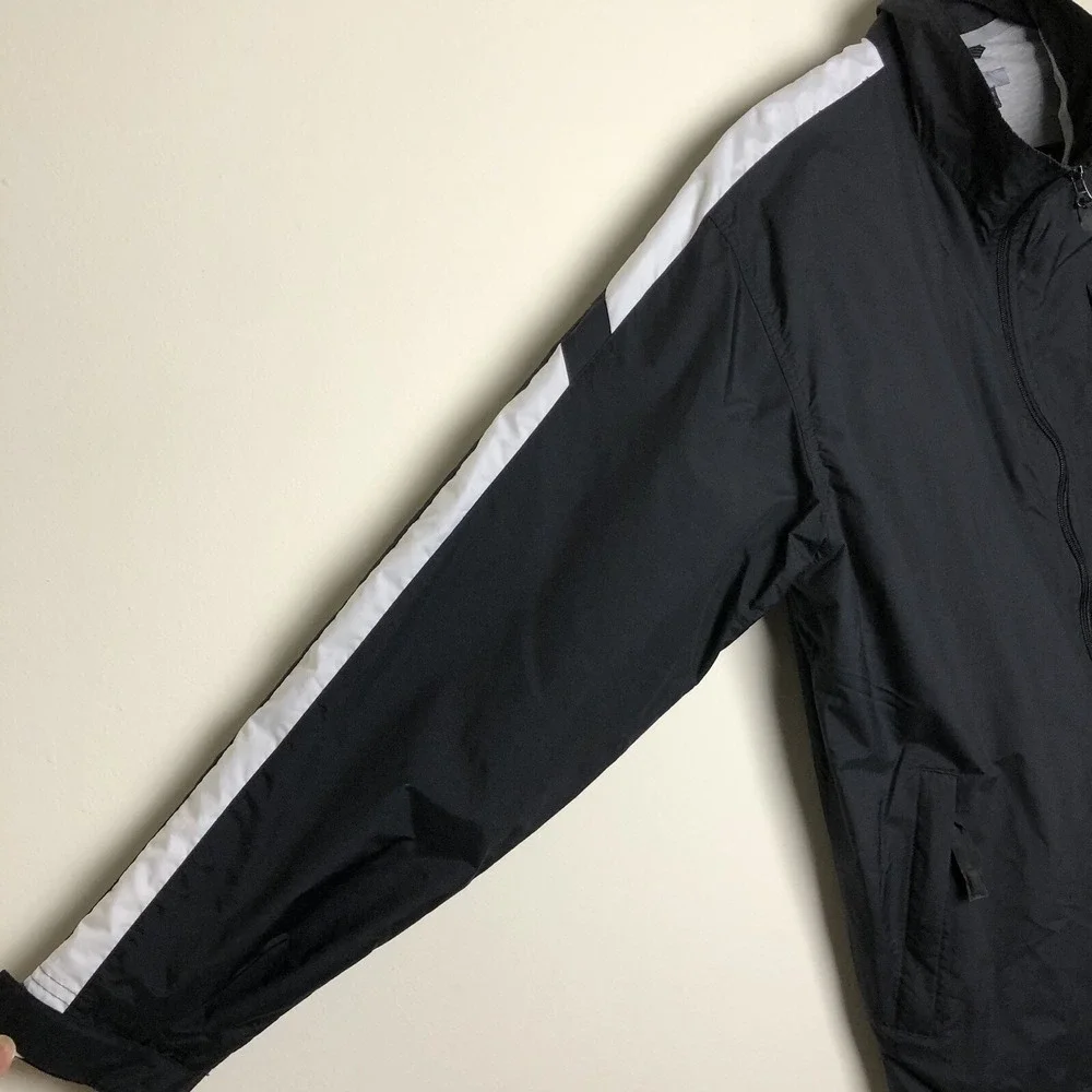 Vintage Nike Full Zip Lined Windbreaker Track Jacket & Pants Black Men's Sz L